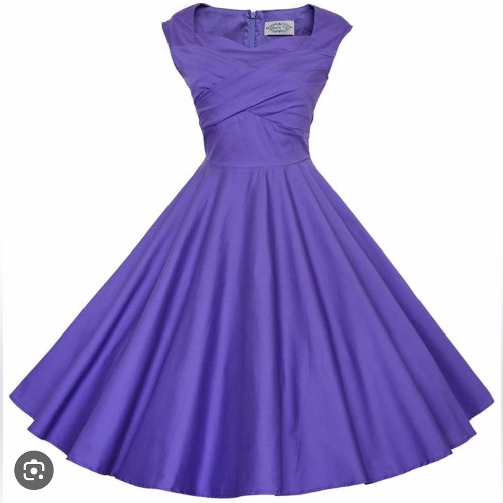 Maggie Tang 50s 60s Vintage Swing Picnic Party Casual Cocktail Dress      X36-31